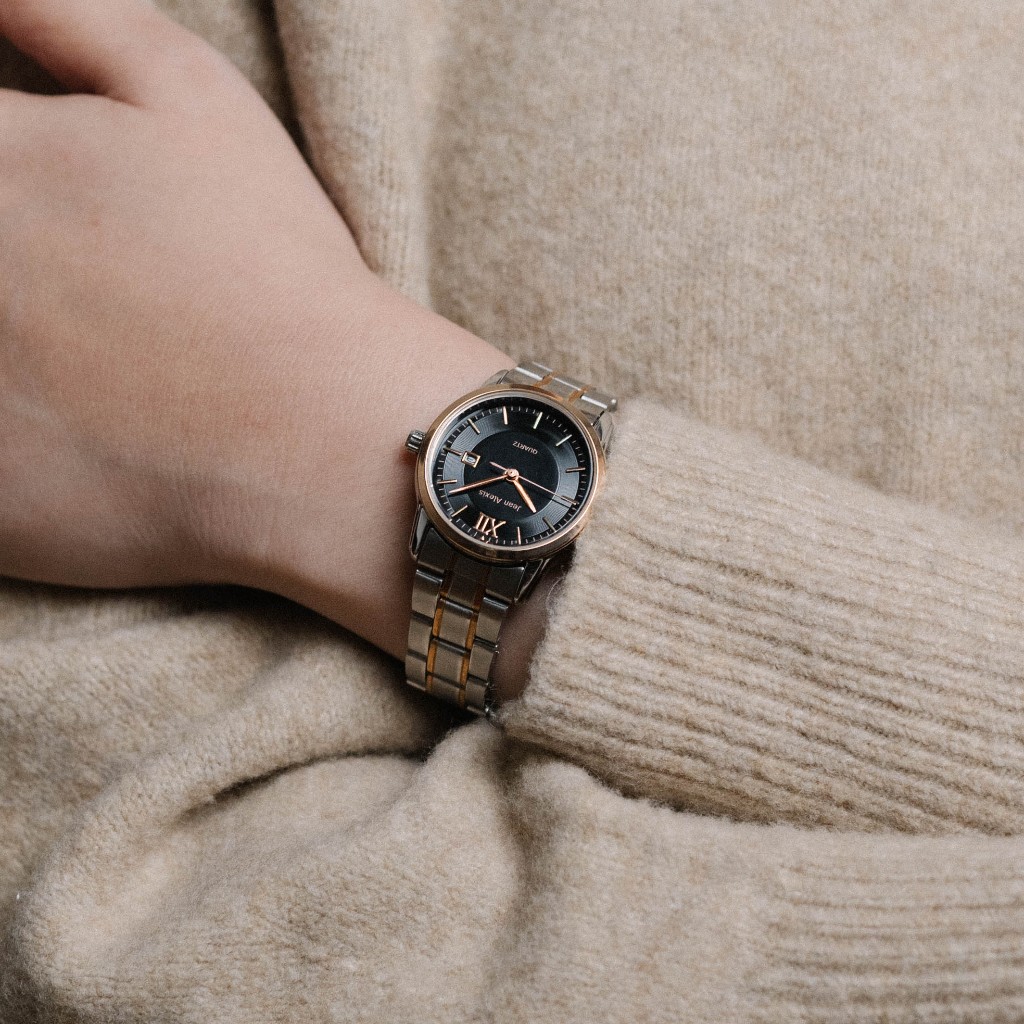 Jam Tangan Rantai Wanita Jean Alexis ZENOS LST JA112 - Prestige Edition - Black Dial