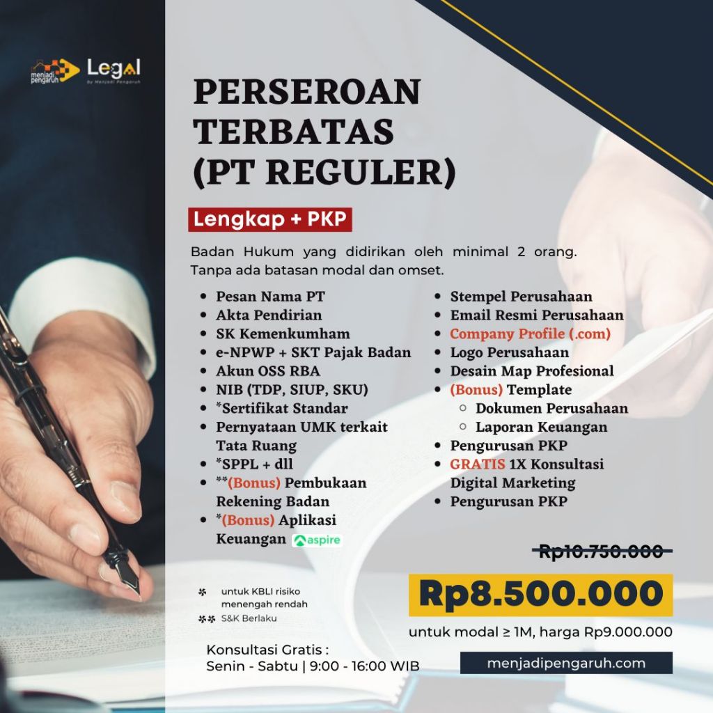 

PT Reguler Lengkap + PKP