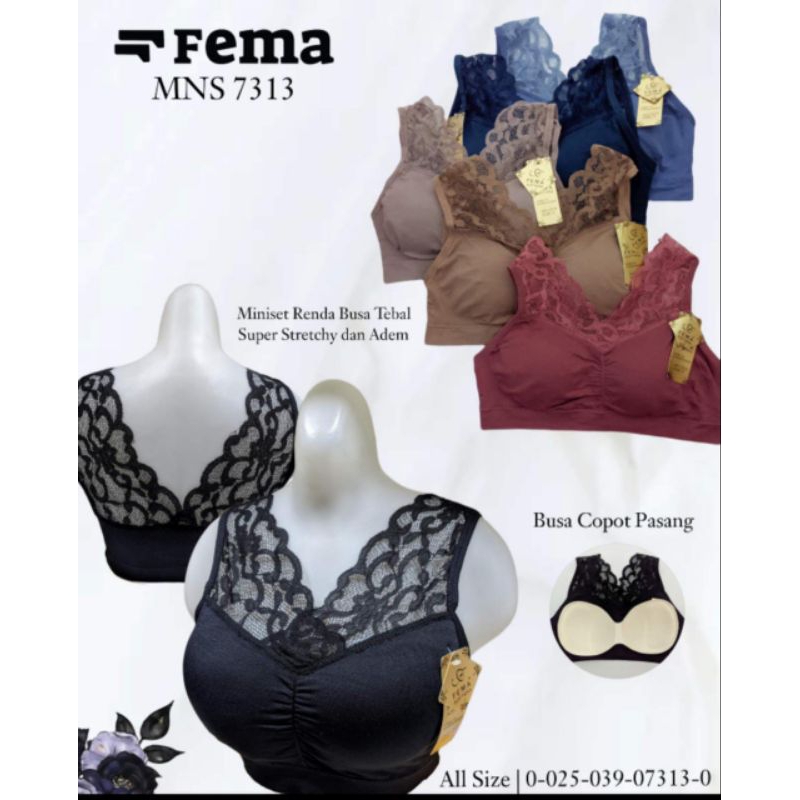 Miniset Bra Rajut halus spon FEMA 7313