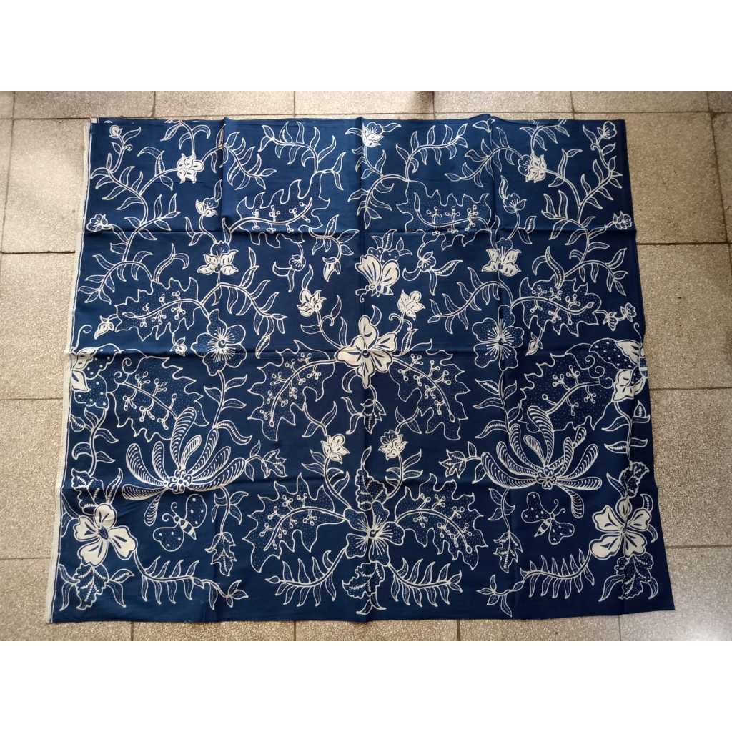BATIK TULIS  PREMIUM 1 WARNA (BIRU) MADE BY PENGRAJIN BATIK ASLI BEKONANG, SOLO