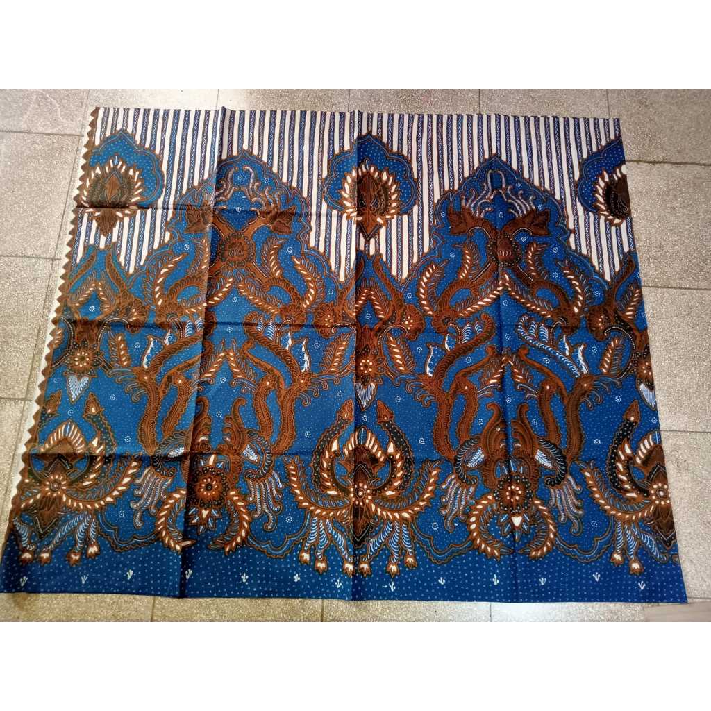 BATIK TULIS  PREMIUM 1 WARNA (BIRU) MADE BY PENGRAJIN BATIK ASLI BEKONANG, SOLO