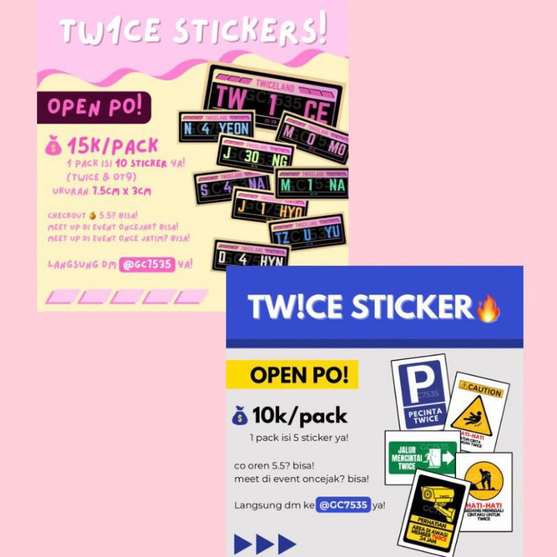 

TW1CE & TW!CE STICKER!✨