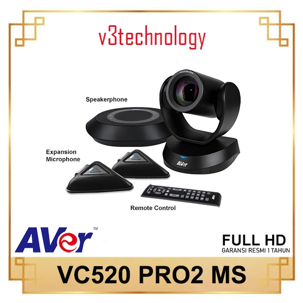 AVER VC520 Pro2 MS (incl. Speakerphone + Remote + Expansion Mic)