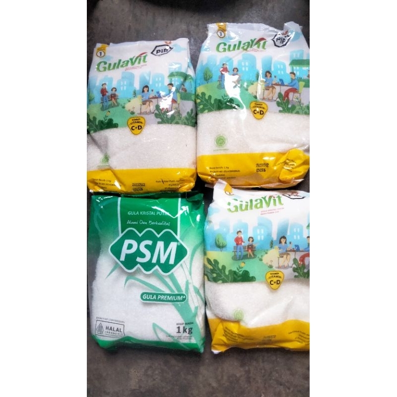 

Gula kemasan 1kg rosebrand,gulavit,psm,ktm,dll merk random Gula Jatim