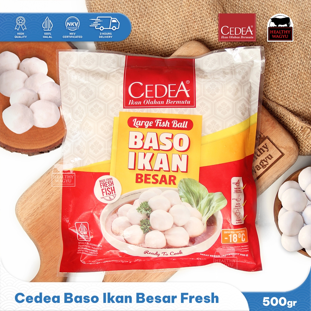 

Cedea Fish Ball Baso Ikan Besar Frozen Food 500gr Healthy Wagyu