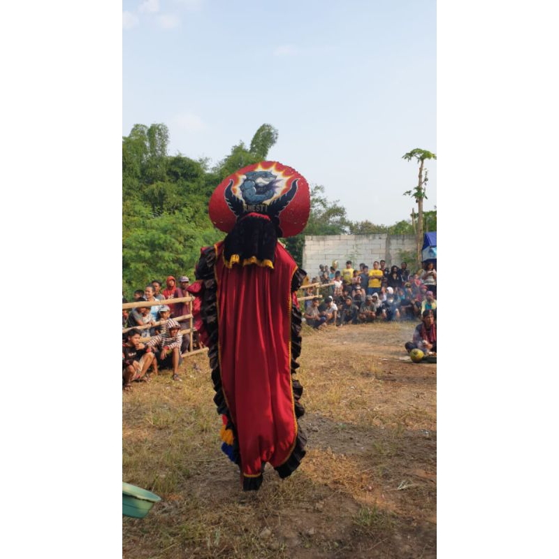 kain/kemul barongan model Rogo samboyo bludru