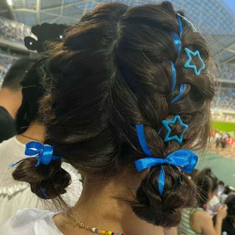 Jepit Rambut Bintang | Star Hair Clip | Hijau | NCT | Aksesoris Rambut Konser Kpop