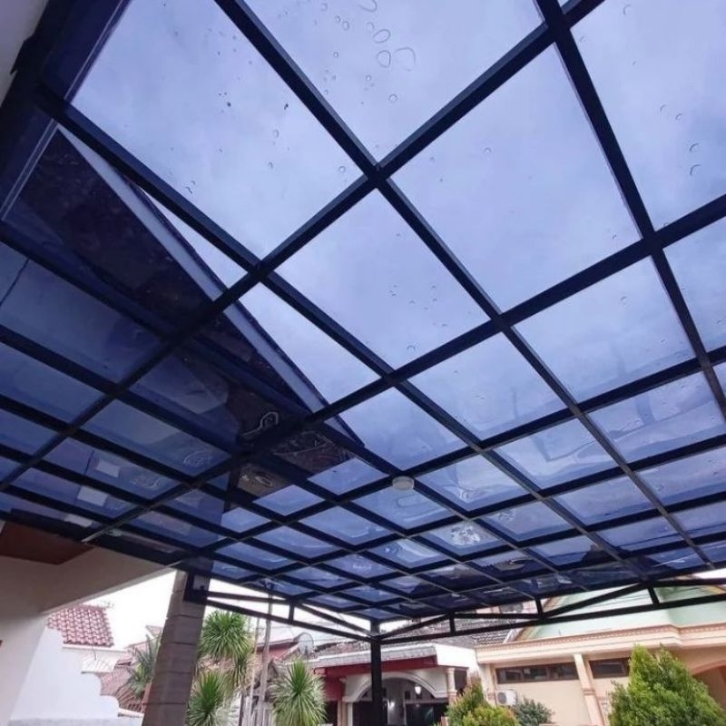 Kanopi Minimalis Solarflat / Solartuff Rangka Holo Galvanis