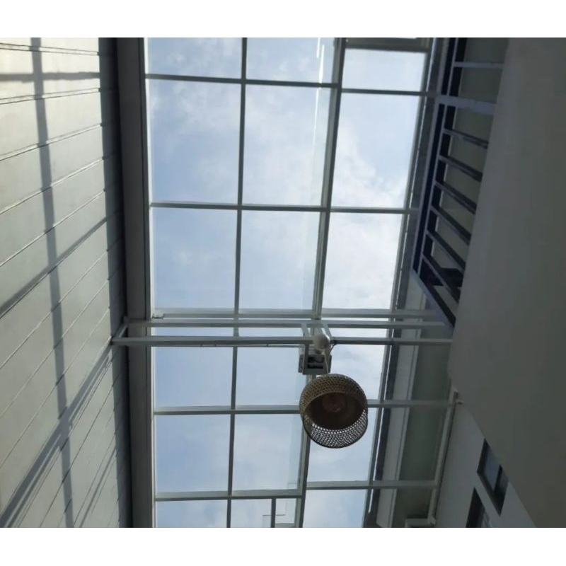 Kanopi Sliding Atap Solarflat / kanopi geser sliding rangka hollow