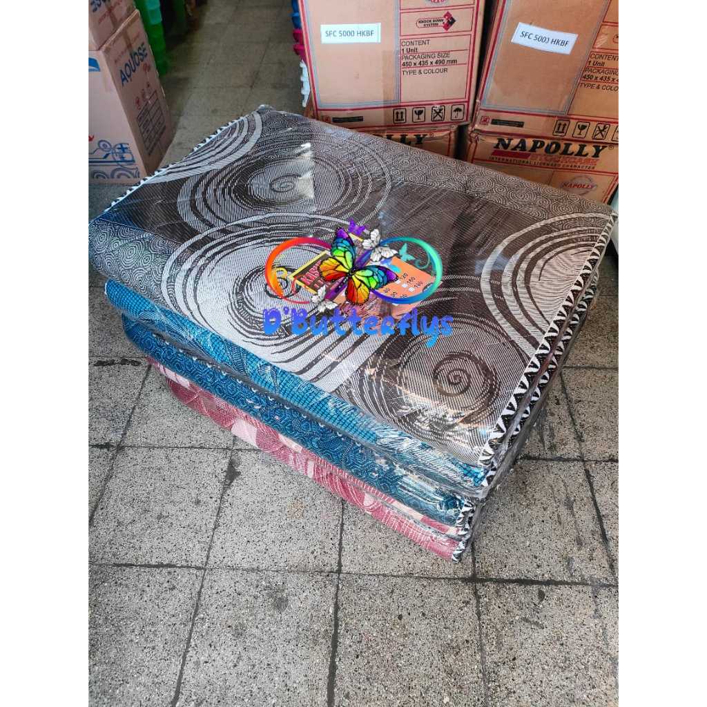 Kasur Lipat Serbaguna 90 cm x 180 cm Kain Springbed Makassar