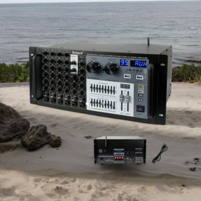 Power Amplifier Betavo Zx 8000b Audio Ampli Karaoke Zx8000b/Zx-8000b Original