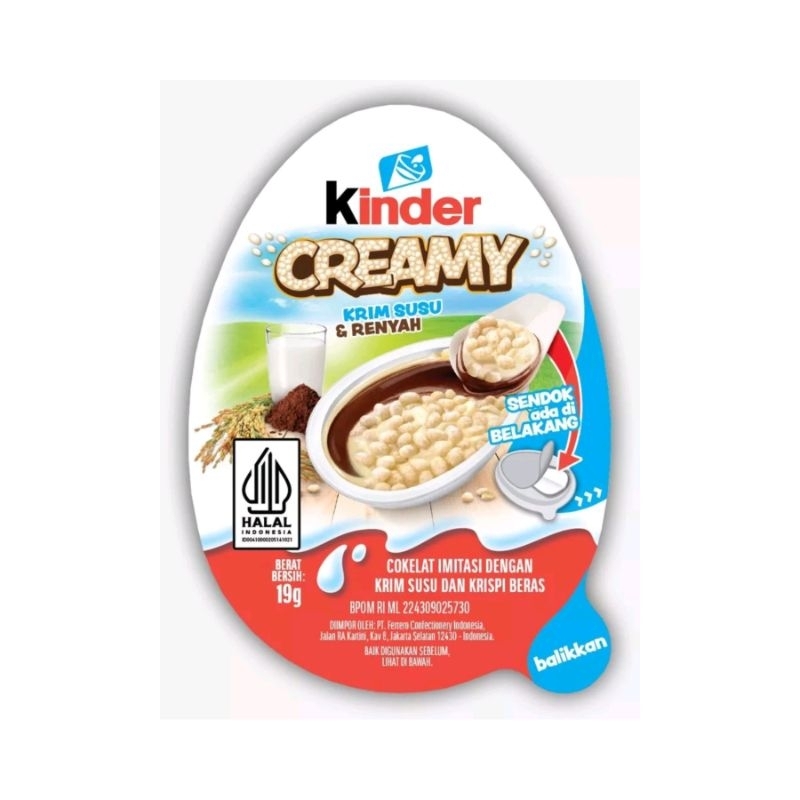 

Kinder Creamy 19gr