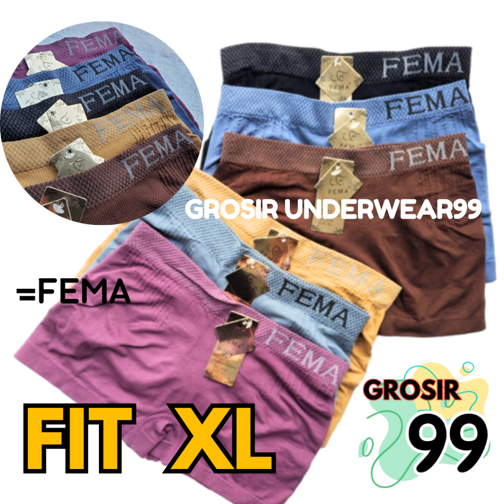 Celana Dalam Wanita Boxer Rajut Fema 1343 Rajut Fema 398 Import PREMIUM GROSIR99