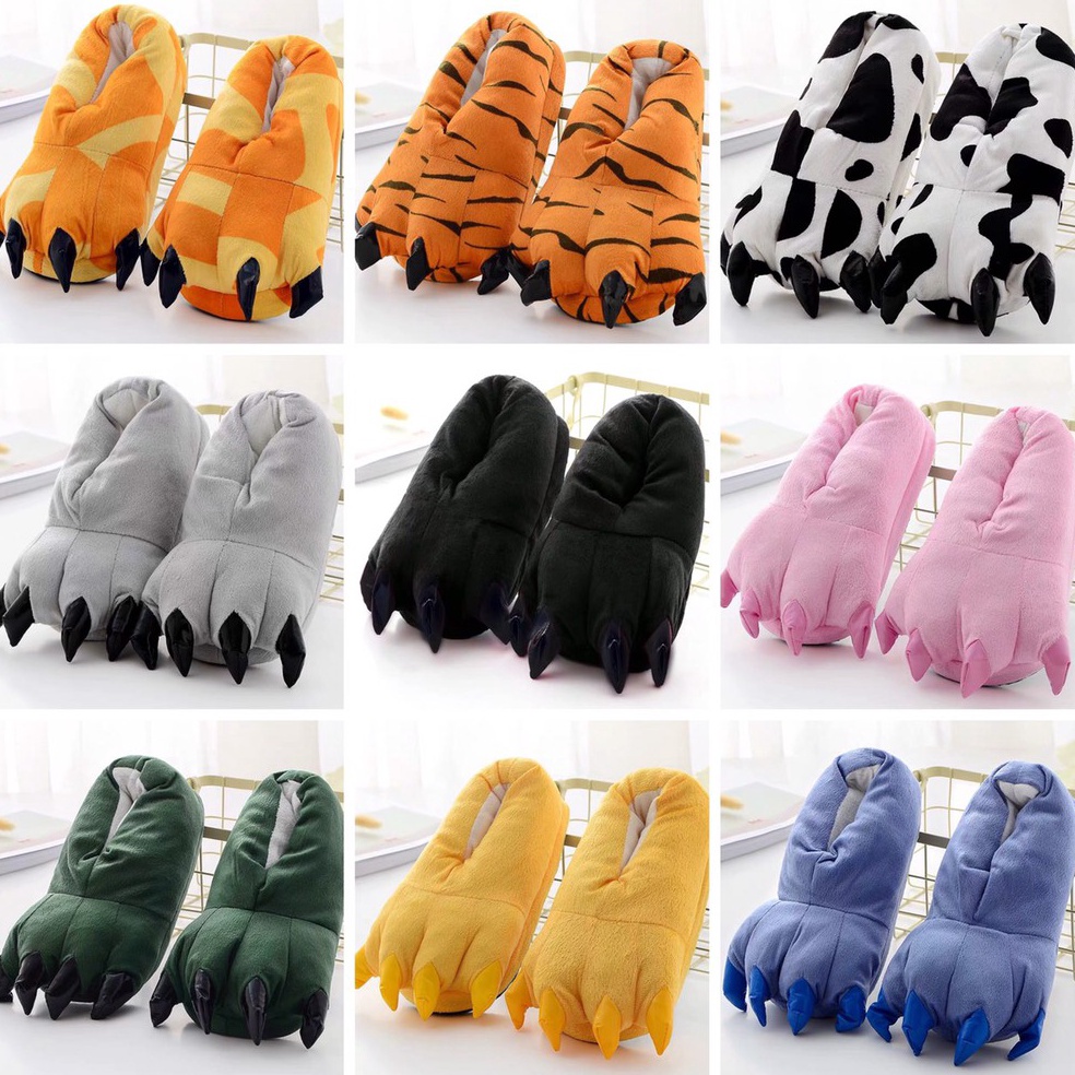 SALEE SEPATU ONESIE SANDAL RUMAH CLAW DINOSAURUS DINO