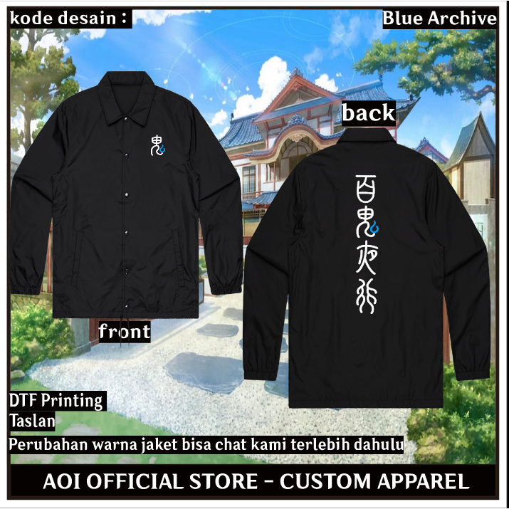 Jaket Hyakkiyako Blue Archive