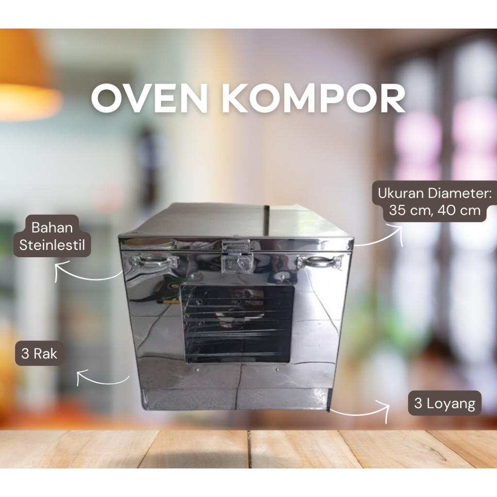 OVEN KOMPOR/OVEN TANGKRING STAINLESS STEEL