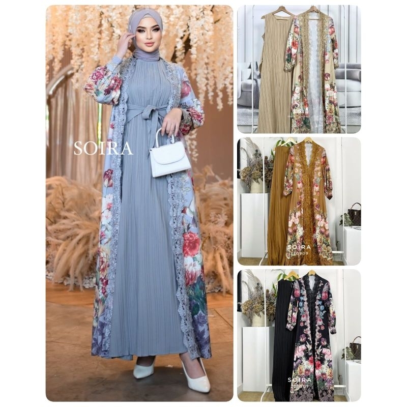 SOIRA STELLA LONG DRESS  SET IMPORT ORIGINAL
