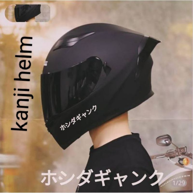 stiker kanji helm jepang viral kece Kekinian Tahan Lama Termurah Bisa Bayar Di Tempat