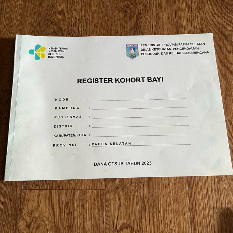 

BUKU Register KOHORT BAYI ( sisa cetak )
