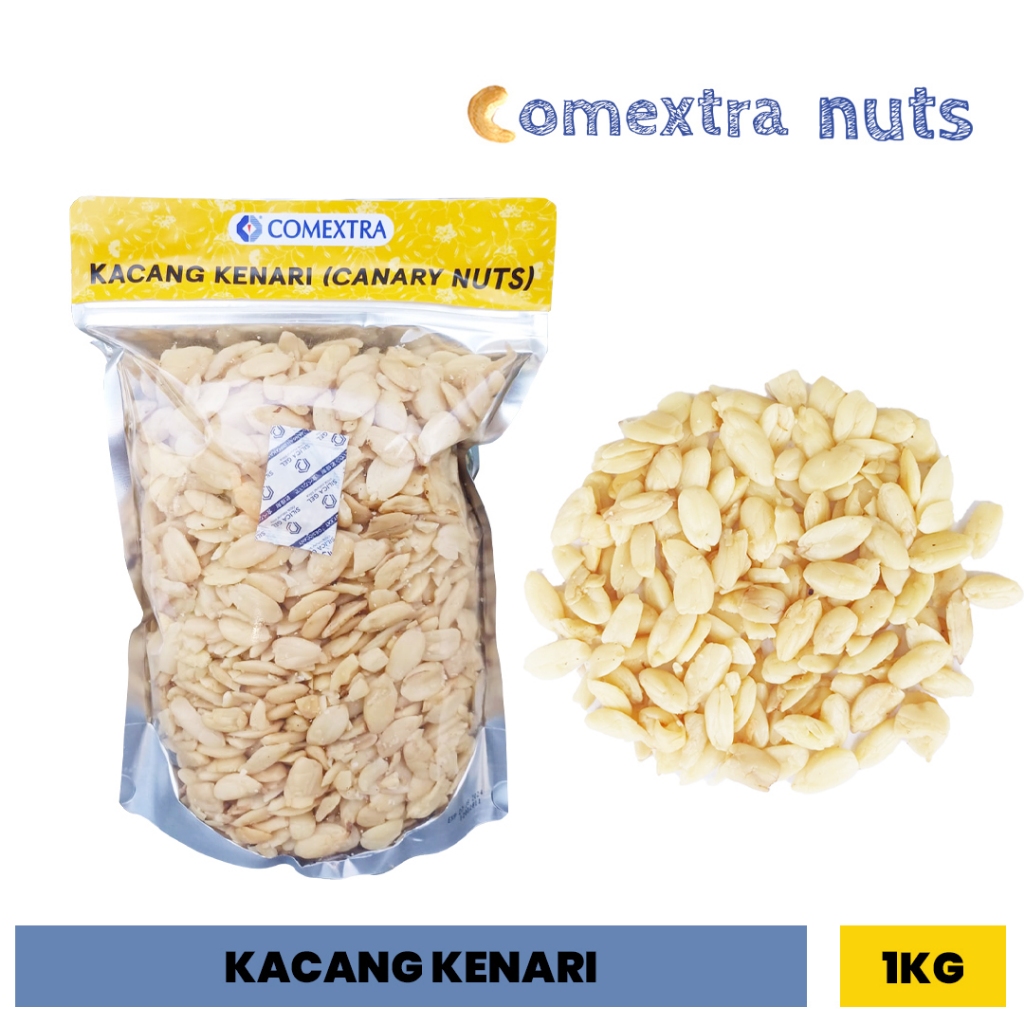 

Kacang Kenari Comextra Utuh Mentah 1 Kg - Canary Kenari