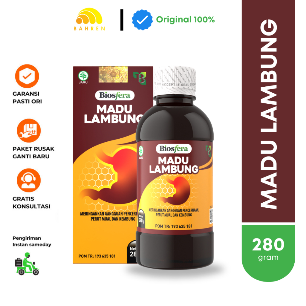 

Madu Lambung Biosfera Obat Herbal Asam Lambung, Maag & Gerd Biomaag