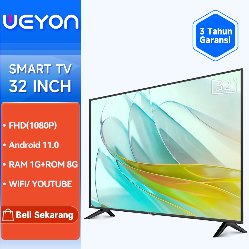 WEYON TV Smart 32 Inch Android TV 32 inch FHD Smart Digital Ready Televisi