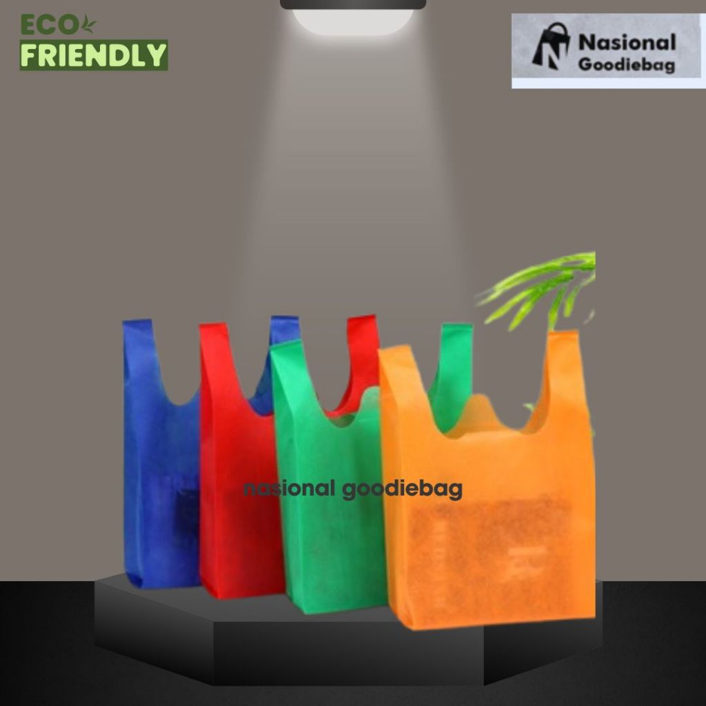 

Tas Kain Spunbond Goodie bag Totte bag Model kantong Kresek 35x55 cm