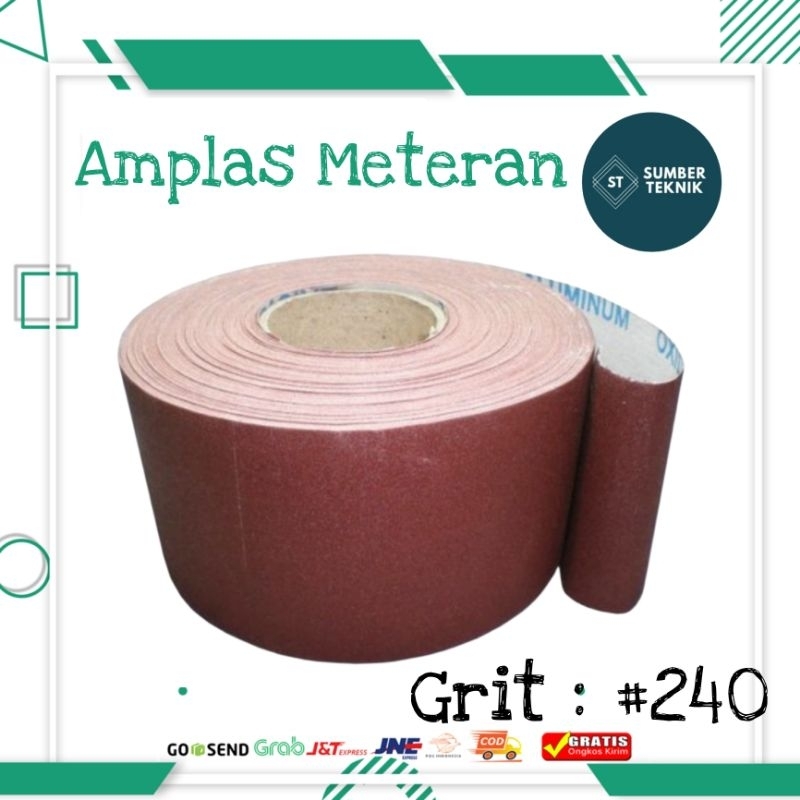 Amplas Meteran Roll Kertas Pasir Grit 240 #240