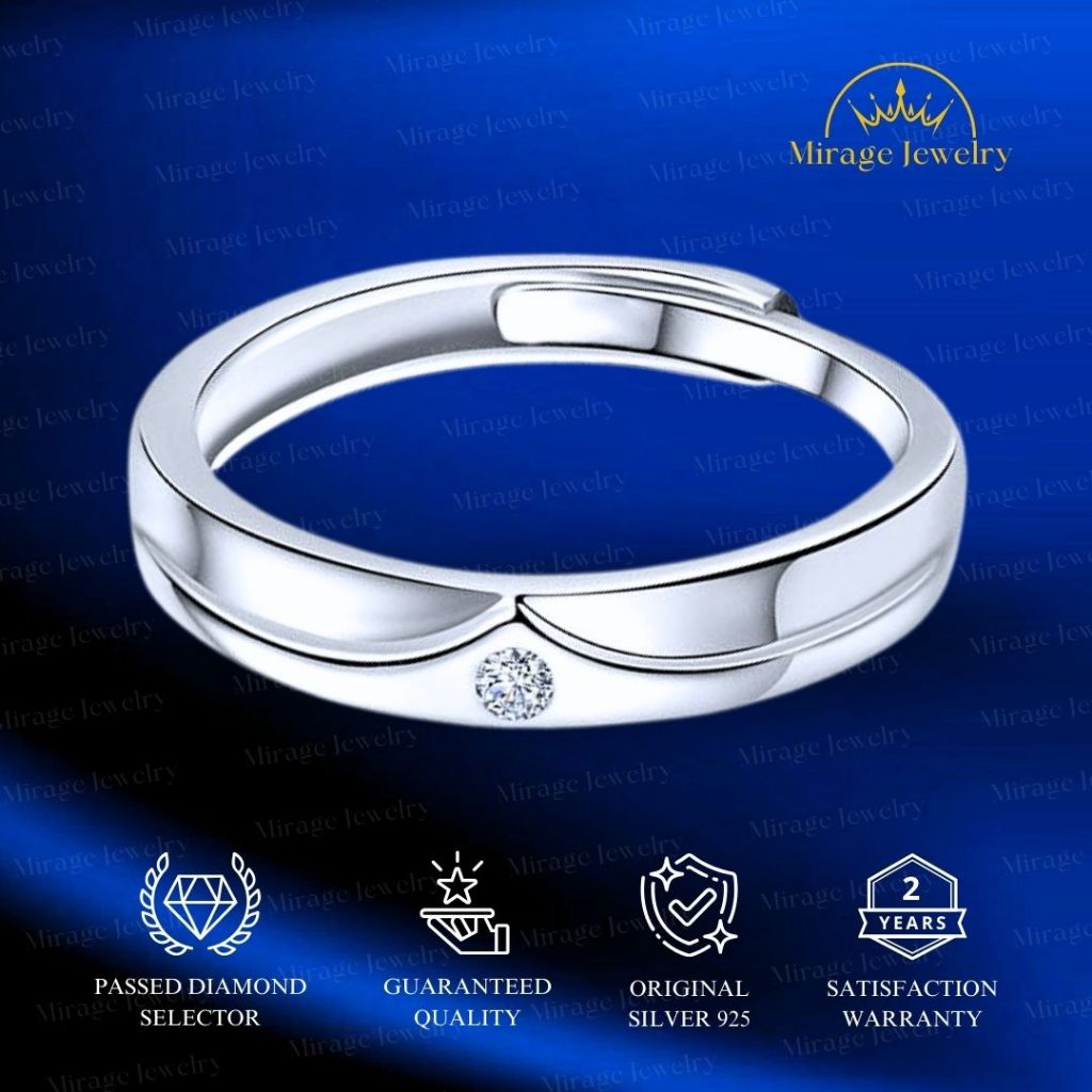Mirage Jewelry - 100% 925 Sterling Silver Engagement Ring For Man RM0193