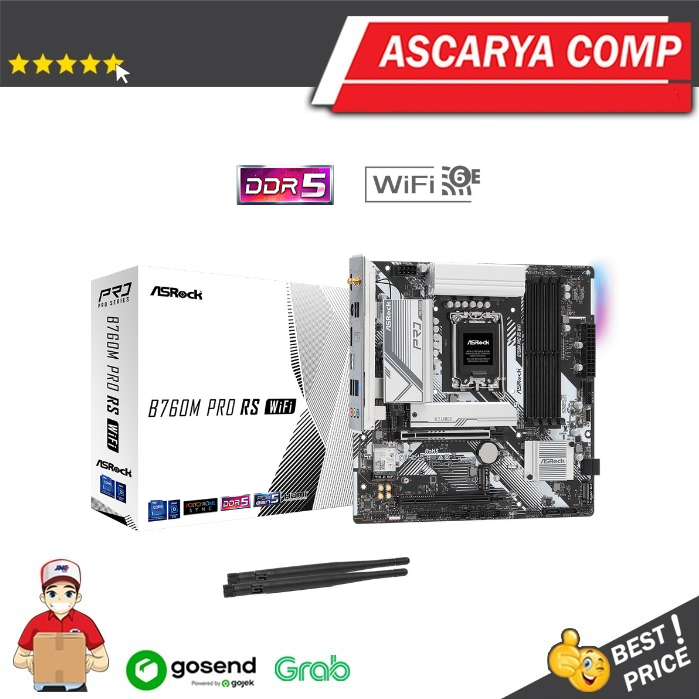 ASROCK B760M PRO RS WIFI DDR5 (Intel LGA 1700, DDR5, B760)