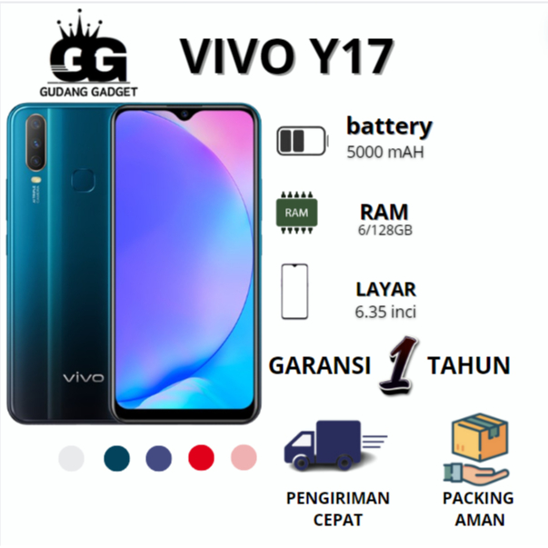 PROMO SmartPhone TYPE Y17 RAM 6/128GB 8/256GB  FULLSET BERGARANSI TOKO 1 TAHUN
