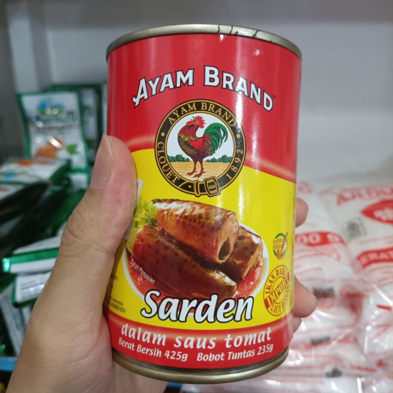 

Ayam Brand Sarden dalam Saus Tomat Kaleng 425 gr