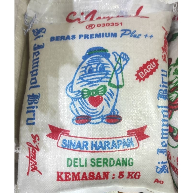 

Beras cap si jempol biru merah jingga 5kg ez ep