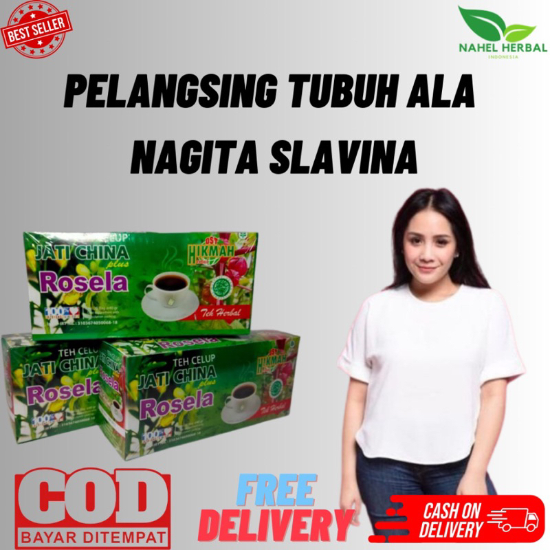 

BANDA ACEH - Teh Celup Jati China Plus Rosela Teh Herbal Jati Cina Plus Rosella