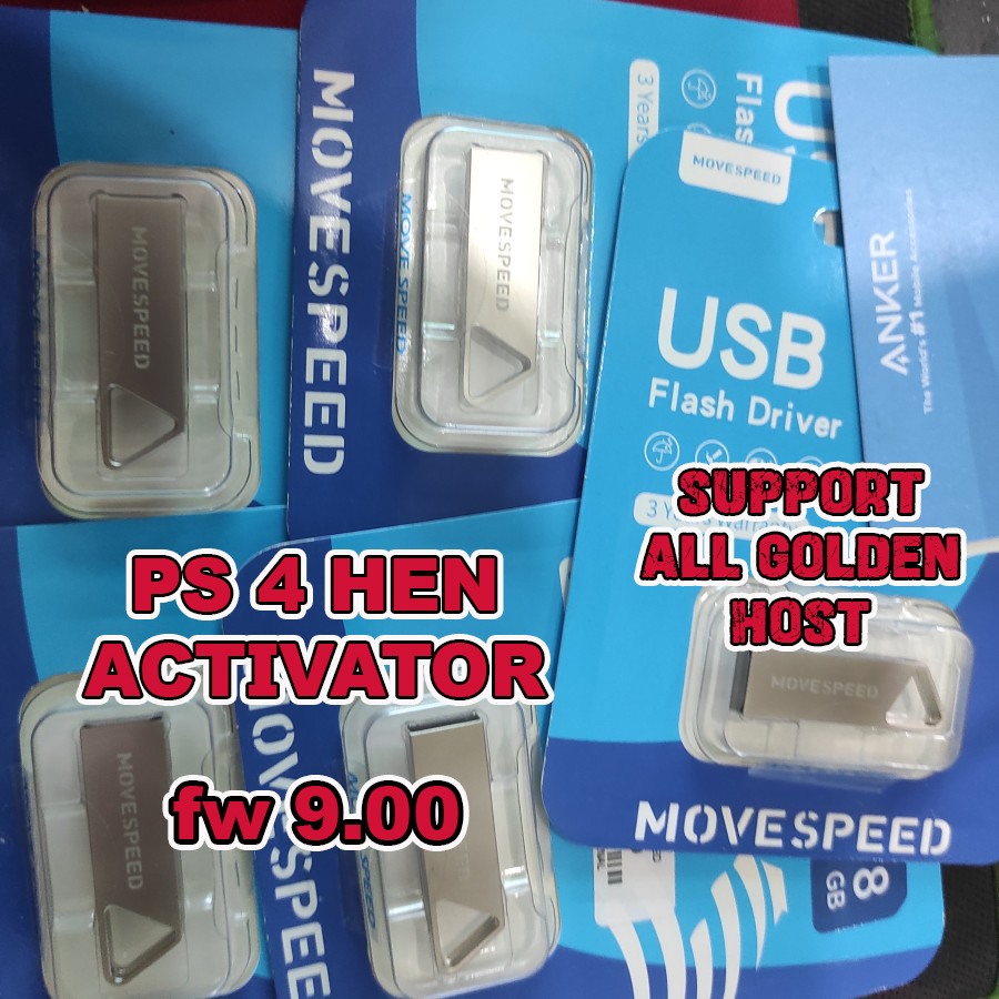 Flashdisk USB jailbreak PS4 Hen 9.00 real capacity
