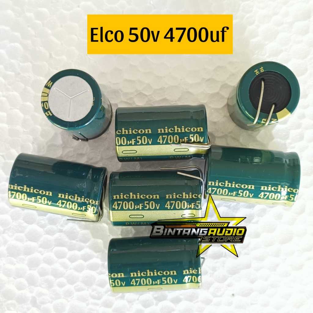 Elco Nichicon / Rubycon Elko kapasitor 50v 4700uf Terbaik