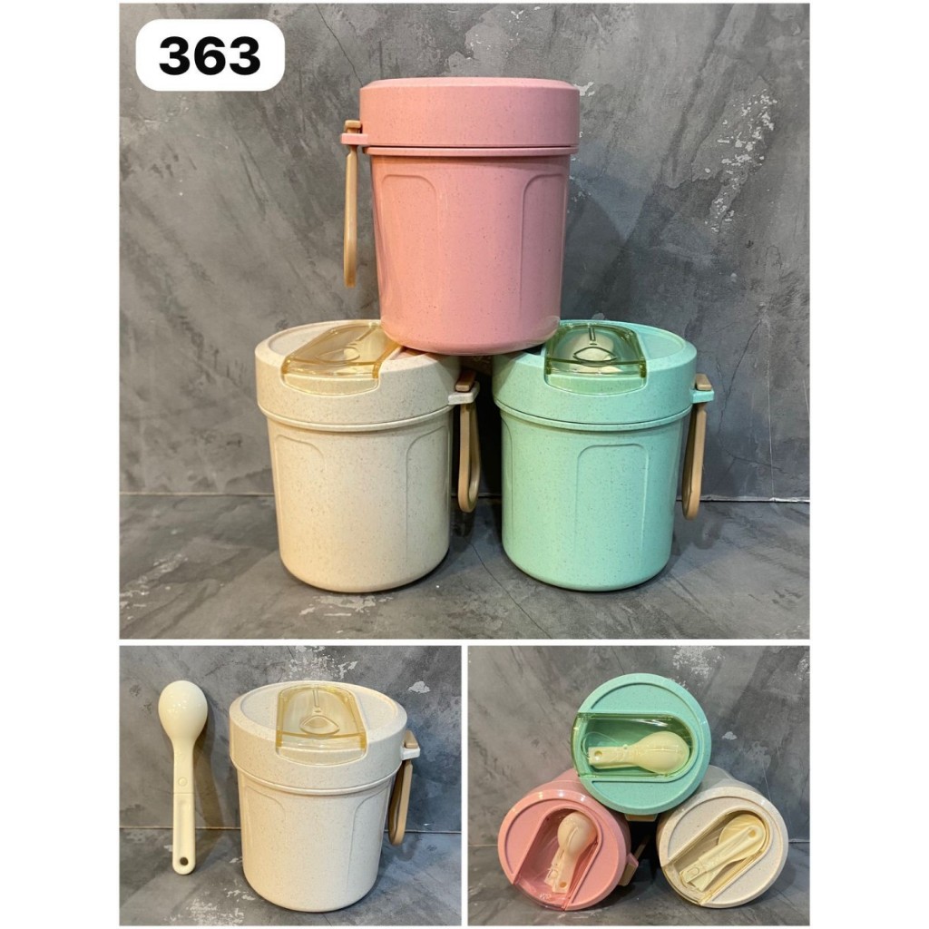 Soup Cup Bahan Plastik Tempat Penyimpanan Makanan Kuah KS 363