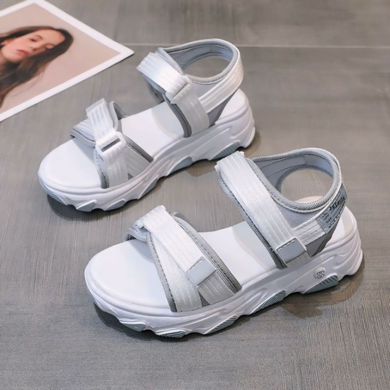 Sandal Wedges Wanita - Sandal Gunung Wanita Korea Style