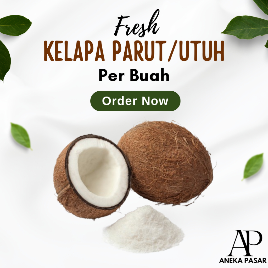 

Kelapa Segar Utuh / Parut Per Buah Surabaya