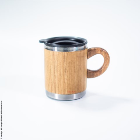 MUG KAYU JATI + STAINLESS STEEL | CP005