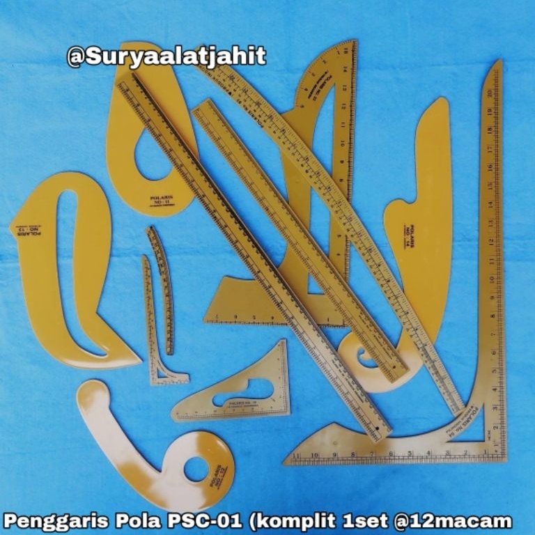 

Penggaris PSC1 1set12macam rp61set ART S4B1