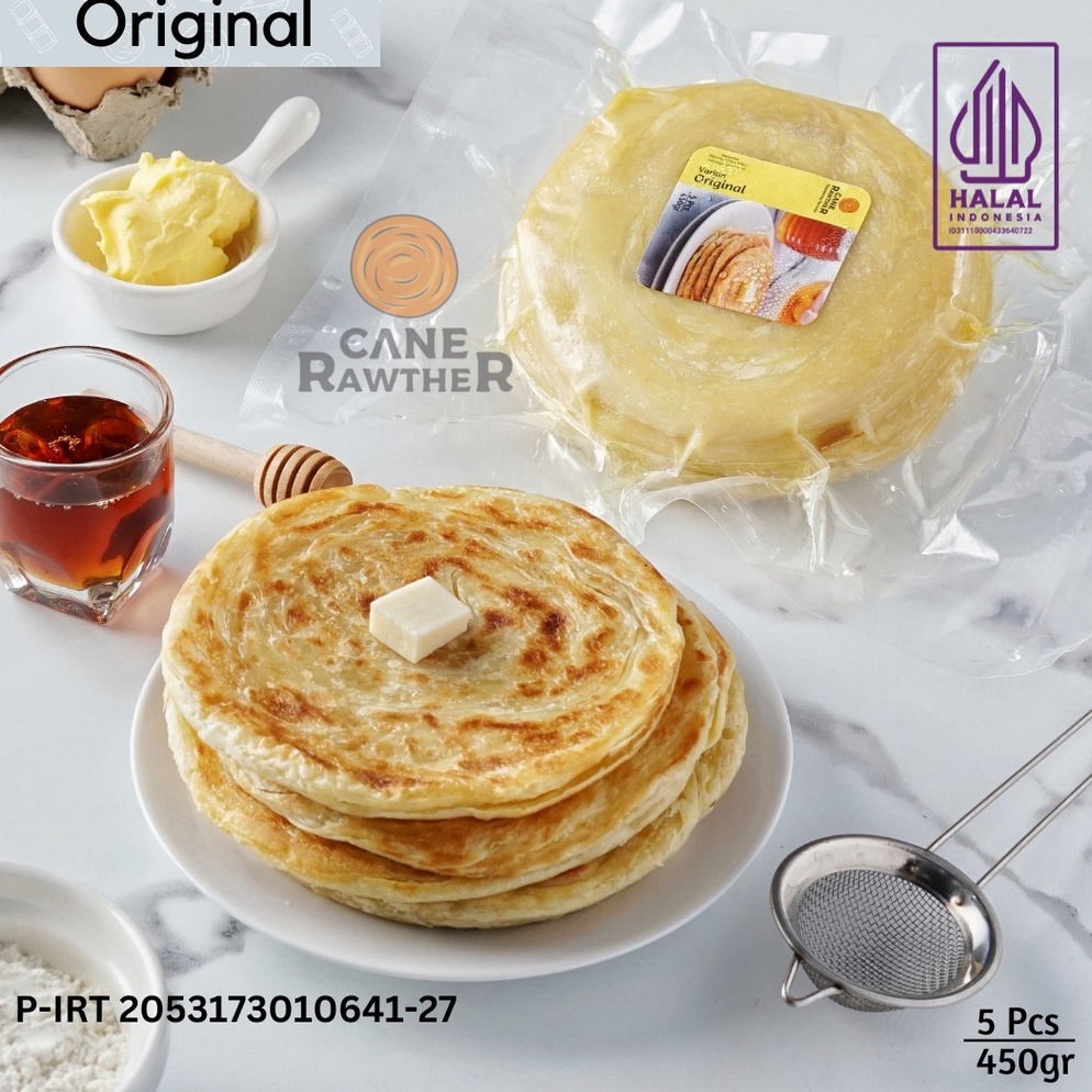 

TXD933 XG34448 Roti Maryam Roti Cane Roti Canai Frozen Original Isi 5 Pcs