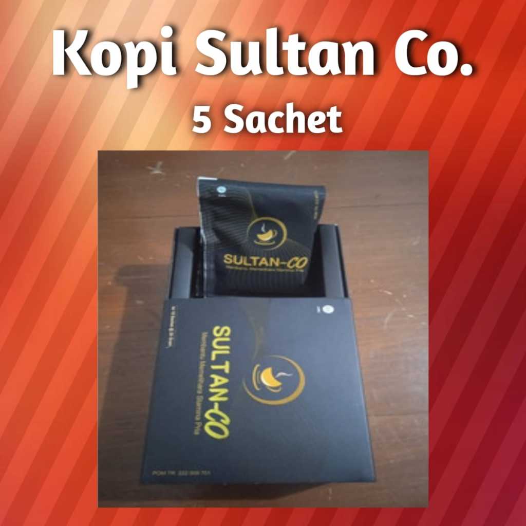 

Kopi Sultan Co Kemasan 5 Sachet Kopi Stamina Harga Termurah
