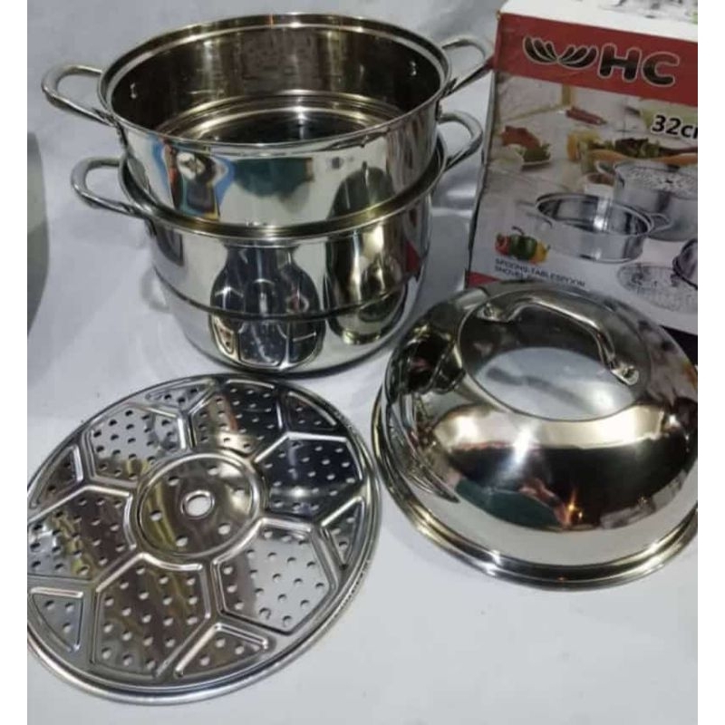 Steamer Pot 32cm HC / Dandang Kukus / Panci Kukus Periuk Kukus Batam