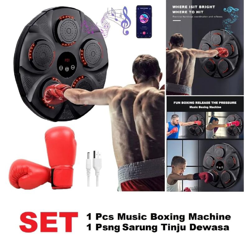 SAMSAK Bantalan tinju bela diri gantung berdiri music boxing machine