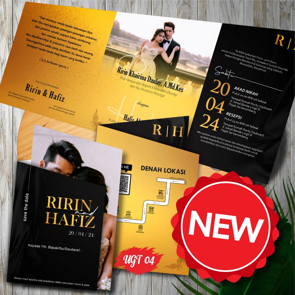 UNDANGAN PERNIKAHAN GLOSSY - UNDANGAN PERNIKAHAN PREMIUM