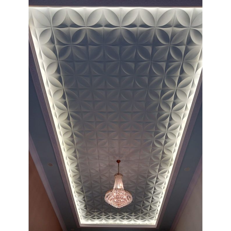 Panel Ornamen 3D bahan Gypsum 50x50