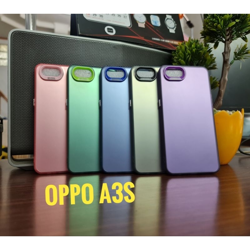 CASE CASING IMD MATTE HYBRID OPPO A3S / C1