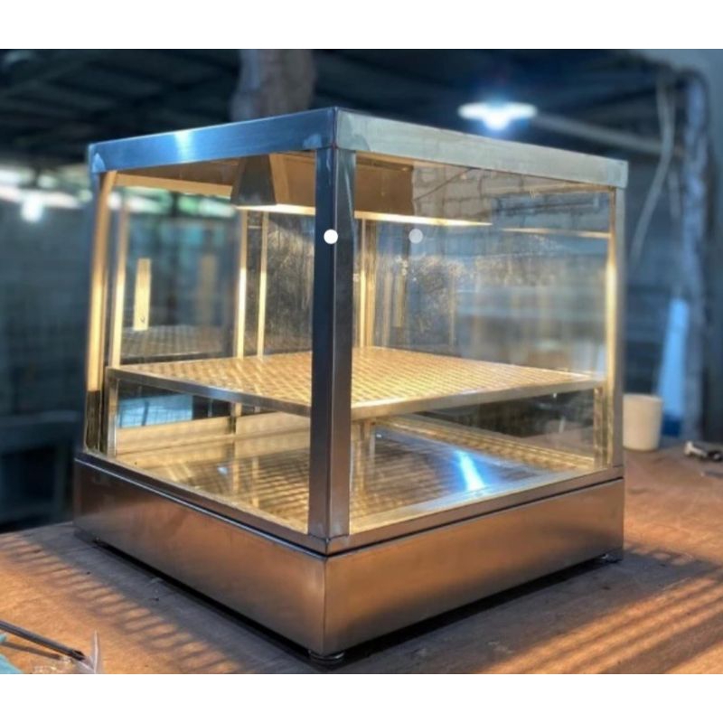 Fried Chicken Display Stainless / Etalase Food Warmer Display stainless