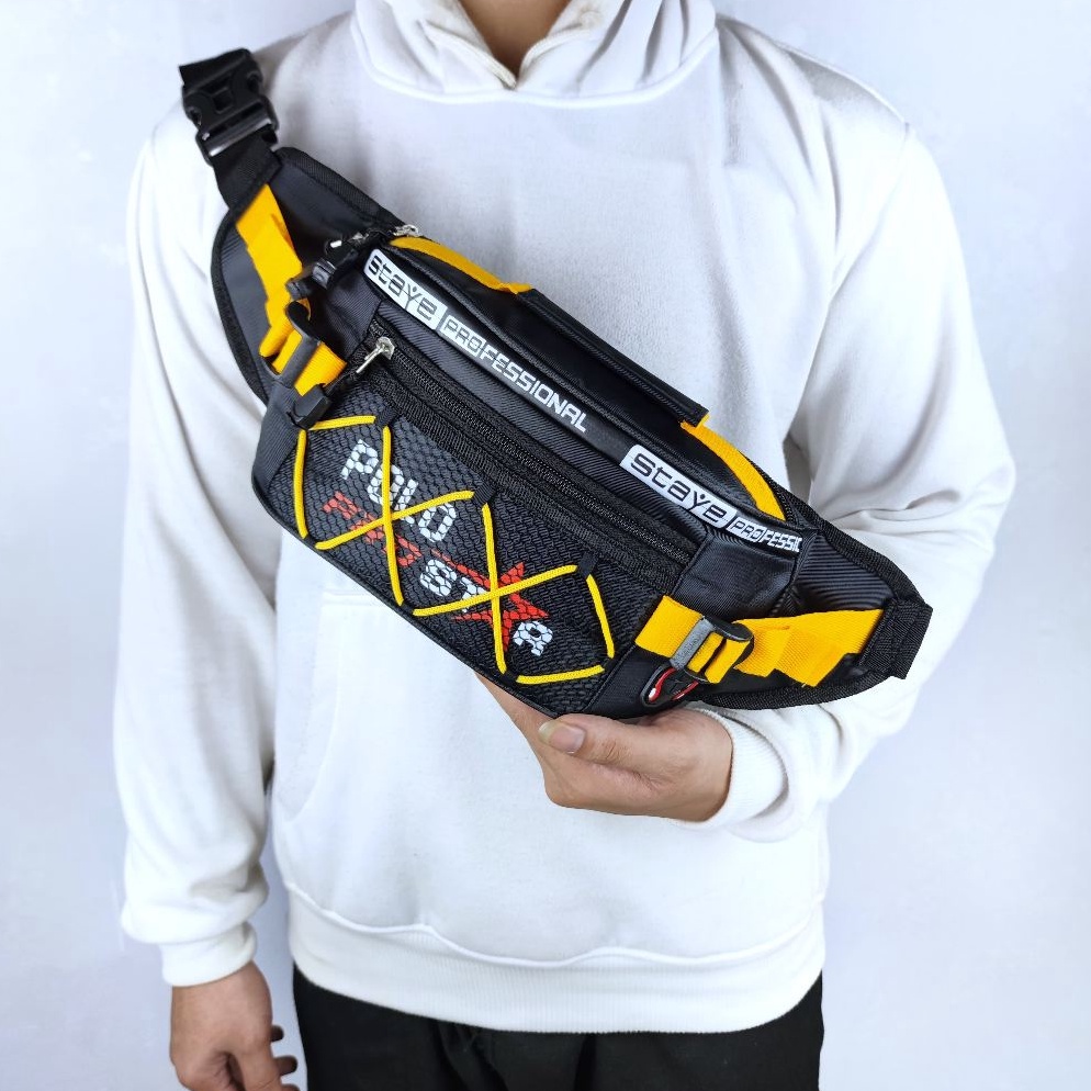 Menarik Tas Selempang Terbaru Bahan Nilon Parasut Original Polo Prostar Waistbag Pria Tas Pria